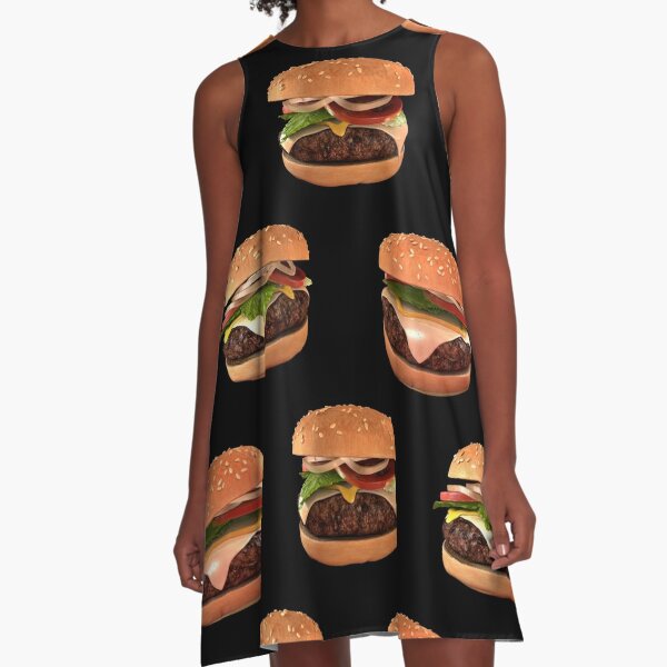 Cheeseburger Dresses Redbubble - roblox hamburger cheeseburger big mac whopper