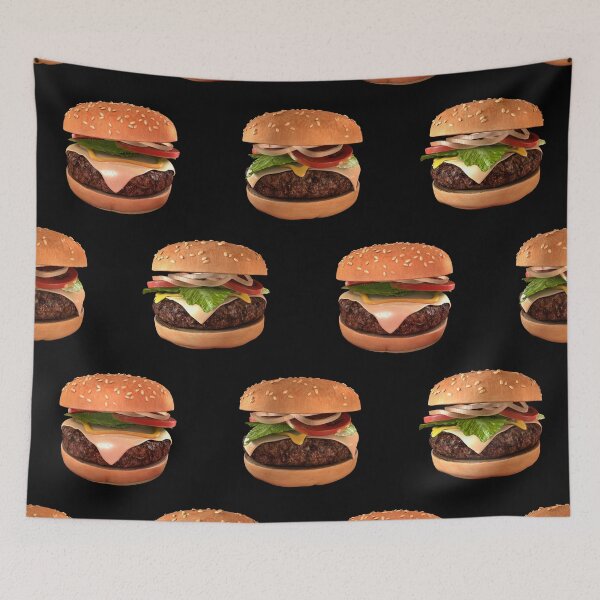 Item preview, Big Hamburger Cheeseburger Fast Food Art designed and sold by johnta17.