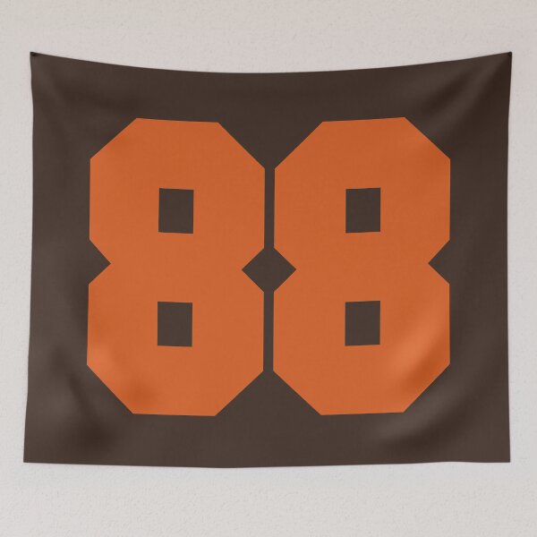 Item preview, 88 Number Cleveland Sports Eighty-Eight Brown Jersey designed and sold by HelloFromAja.