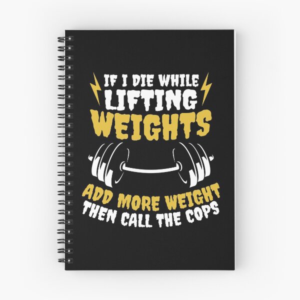 Item preview, Funny Workout Gym design If I Die Lifting Weights print designed and sold by Lisbob.