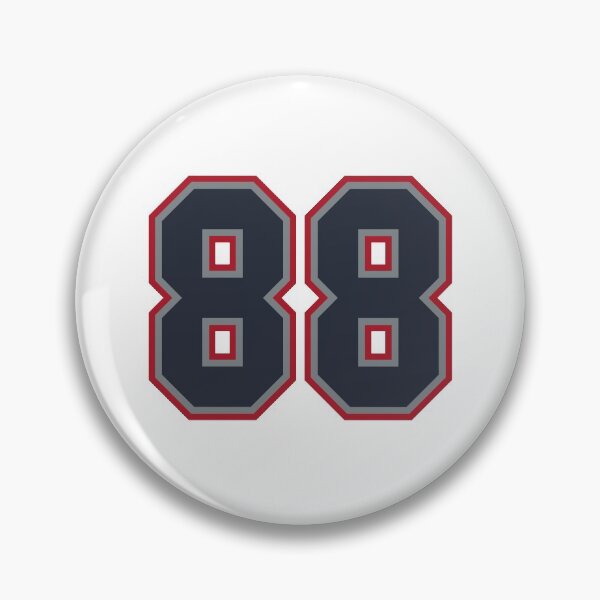 Item preview, 88 Navy Grey Red Sports Number Eighty-Eight  designed and sold by HelloFromAja.