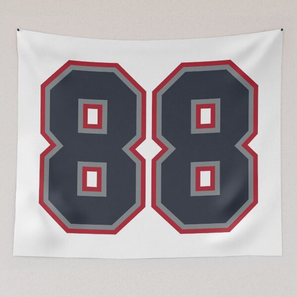 Item preview, 88 Navy Grey Red Sports Number Eighty-Eight  designed and sold by HelloFromAja.