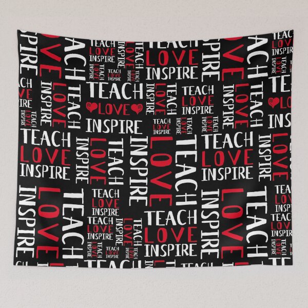 Item preview, Teach Love Inspire Pattern - Best Teacher designed and sold by onicon.