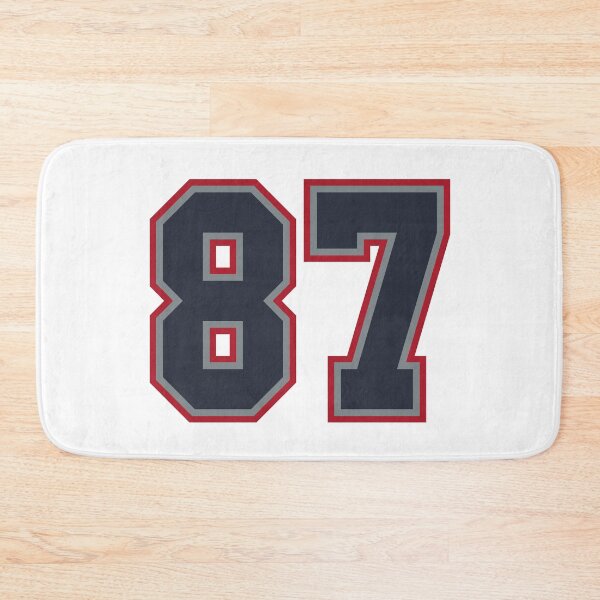 Item preview, 87 Navy Grey Red Sports Number Eighty-Seven designed and sold by HelloFromAja.
