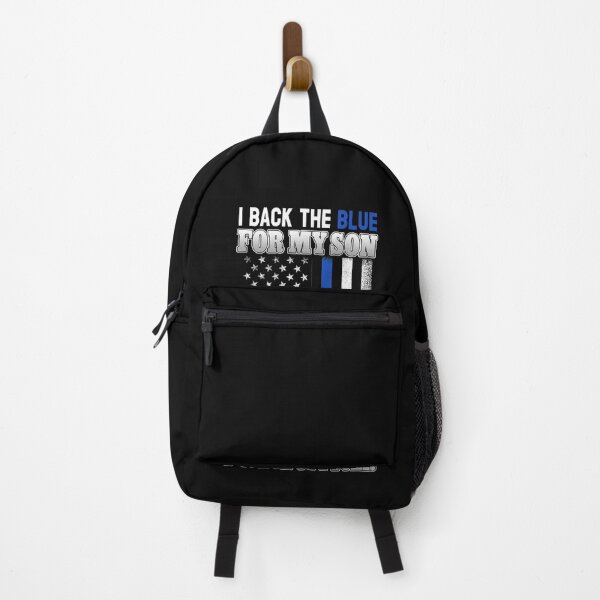 Item preview, I Back The Blue for My Son Thin Blue Line Police Dad  Fathers of Police Officers designed and sold by Simeon	 Dorelus.