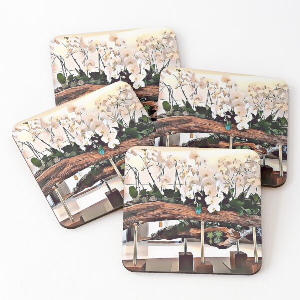 Item preview, digital art drawing of a white orchid designed and sold by tania ochieng.