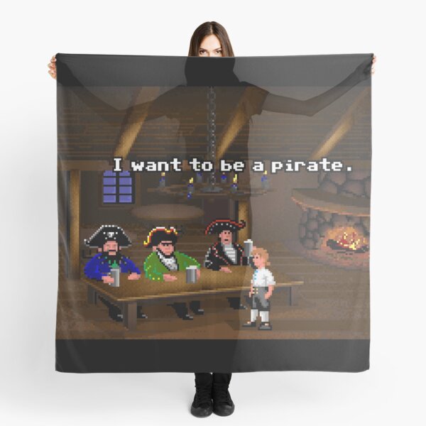 ¡Quiero ser un pirata! (Monkey Island 2) Pañuelo