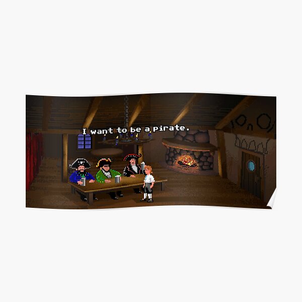 ¡Quiero ser un pirata! (Monkey Island 2) Póster