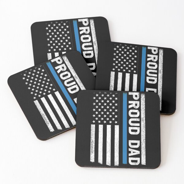 Item preview, Proud Police Dad - Law Enforcement Gift Police Dad Father of Police Officers designed and sold by Simeon	 Dorelus.