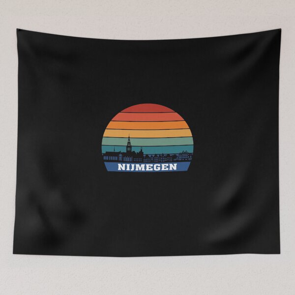 Artikelvorschau, Nijmegen Skyline Silhouette Souvenir Netherlands Flag entworfen und verkauft von TeeHome.