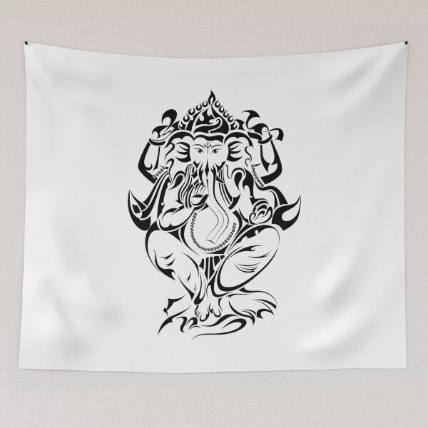 Item preview, Ganesh Chaturthi Tattoo v2 designed and sold by johnta17.