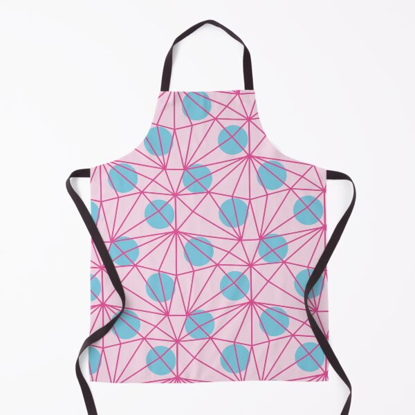 Item preview, pink netting with blue polka dots designed and sold by rysunki-malunki.
