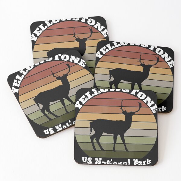 Item preview, Yellowstone National Park Vintage Retro Deer designed and sold by Giraud94.