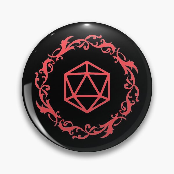 Item preview, Magical Red Polyhedral D20 Dice Tabletop RPG designed and sold by pixeptional.