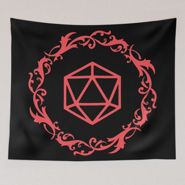 Item preview, Magical Red Polyhedral D20 Dice Tabletop RPG designed and sold by pixeptional.