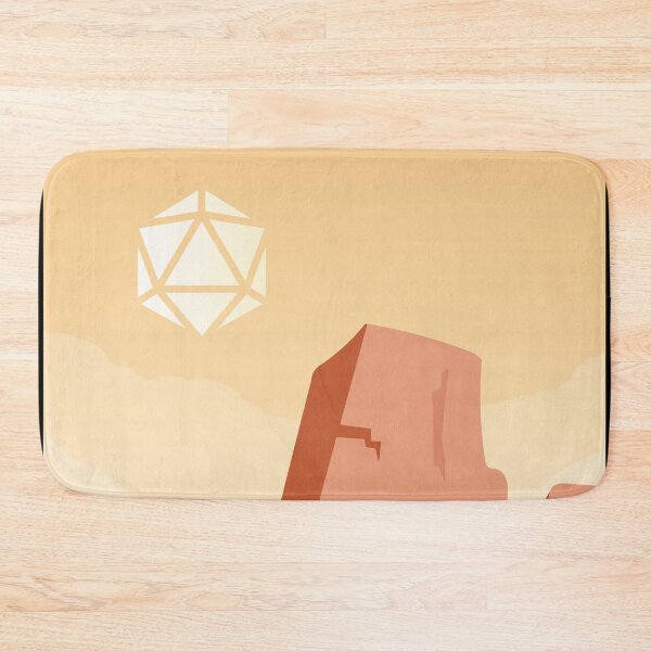 Item preview, Desert Midday Polyhedral Dice D20 Dice Sun RPG Landscape designed and sold by pixeptional.