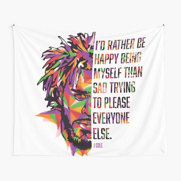 J. Cole on Being Yourself Tapestry