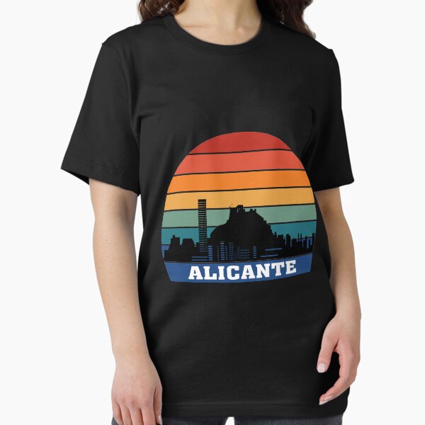 Item preview, Alicante Skyline Silhouette Souvenir Spain Flag designed and sold by TeeHome.