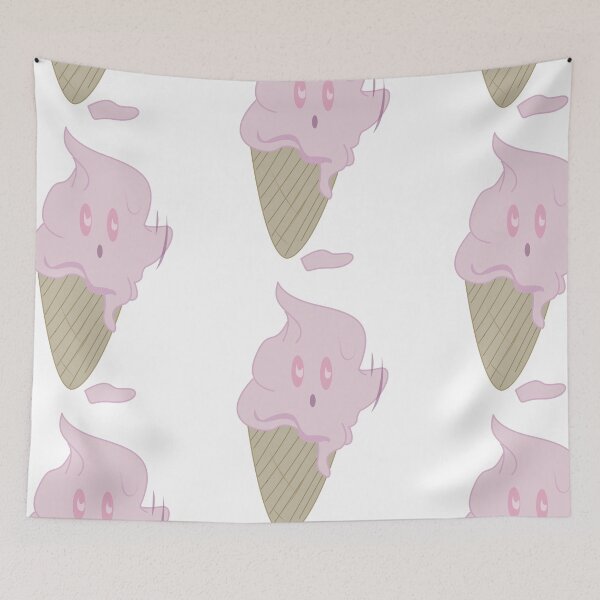 Item preview, Pinky Icecream Wave Cute Cartoon Sticker designed and sold by SoLittleSteph.