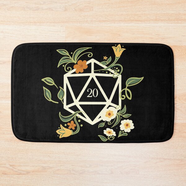 Item preview, White Polyhedral D20 Dice Plants Flowers and Succulents designed and sold by pixeptional.