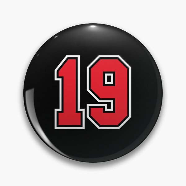 Item preview, 19 Black Red nineteen Number Jersey designed and sold by infrontofyou.