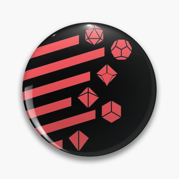Artikelvorschau, Rotes Retro Polyeder Würfel Set entworfen und verkauft von pixeptional.