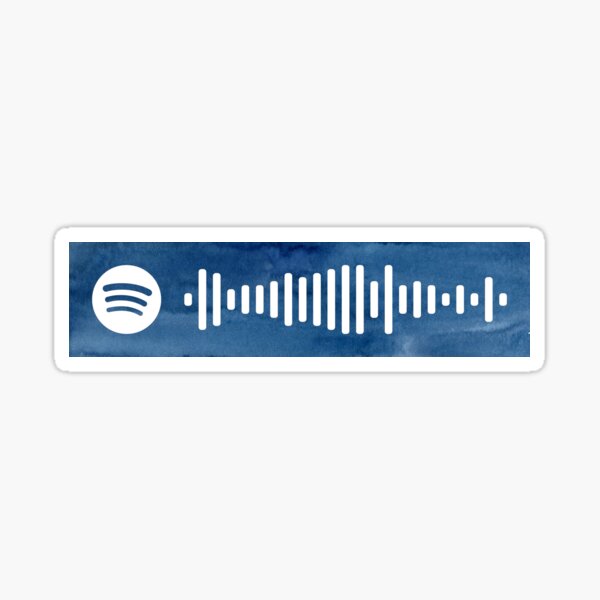 Rap God By Eminem Spotify Scan Code Sticker By Wandersapparel Redbubble - eminem rap god roblox id code