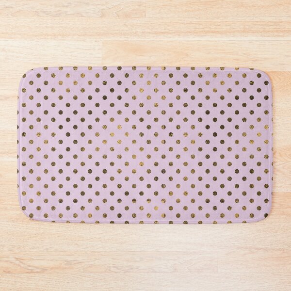 Item preview, Sparkling Golden Polka Dots on Baby Pink Background designed and sold by BloomCatB.