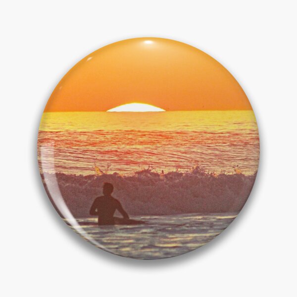 Item preview, Sunset Sunrise Sea Waves Surfer Surf Seascape designed and sold by Anna Lemos.