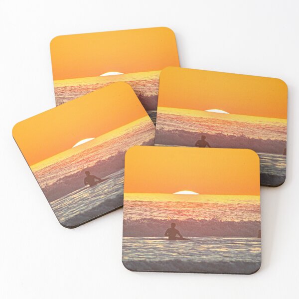 Item preview, Sunset Sunrise Sea Waves Surfer Surf Seascape designed and sold by Anna Lemos.