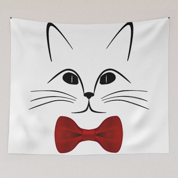 Item preview, Cute Cat with Bow Tie designed and sold by Assla ⭐⭐⭐⭐⭐.