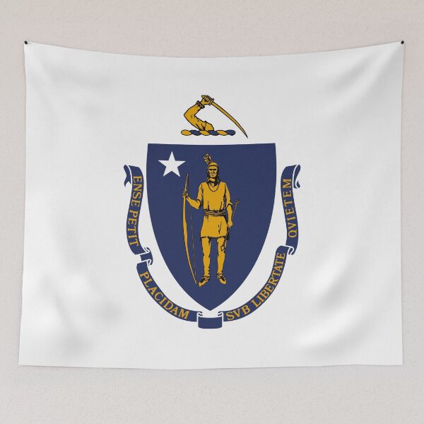 Item preview, The Commonwealth of Massachusetts Flag designed and sold by SolarCross.