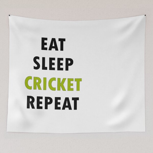 Item preview, Eat. Sleep. CRICKET. Repeat. designed and sold by Jannis12.
