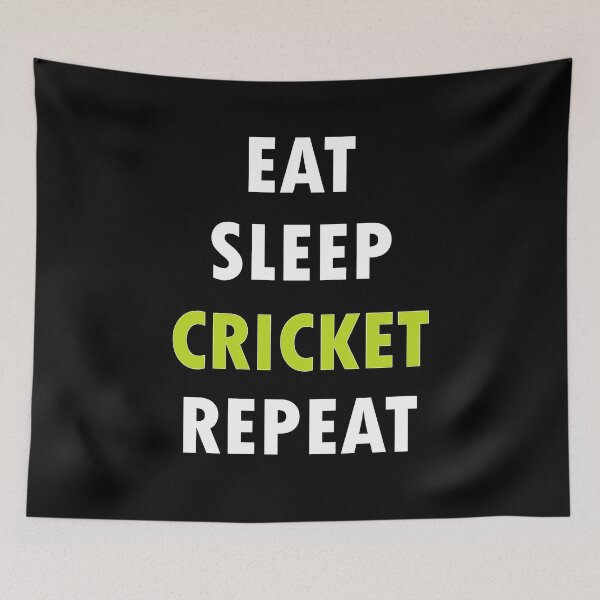 Item preview, Eat. Sleep. CRICKET. Repeat. designed and sold by Jannis12.