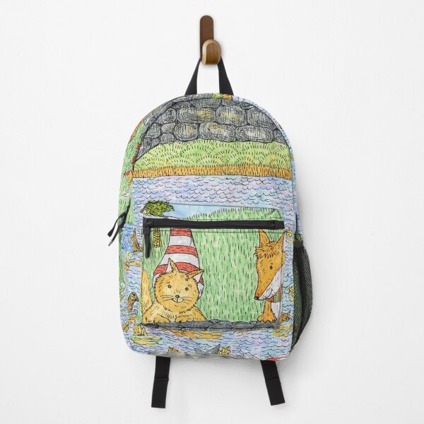 Item preview, The cat and the fox are walking in the autumn park. designed and sold by Yovin11.