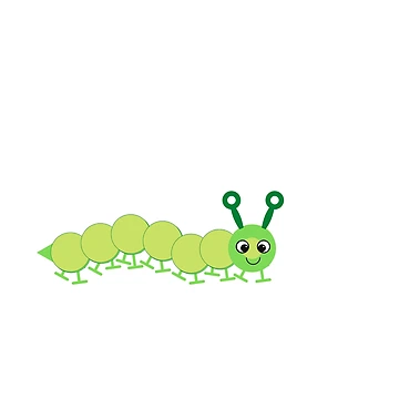 Vorschaubild zum Design Kleine grüne Raupe von DesignsofNote