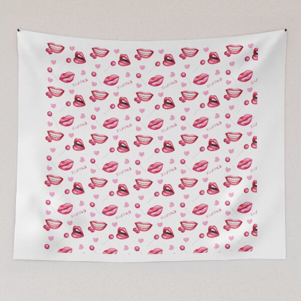 Item preview, Red Lipstick Lips design designed and sold by Inspireaglow.