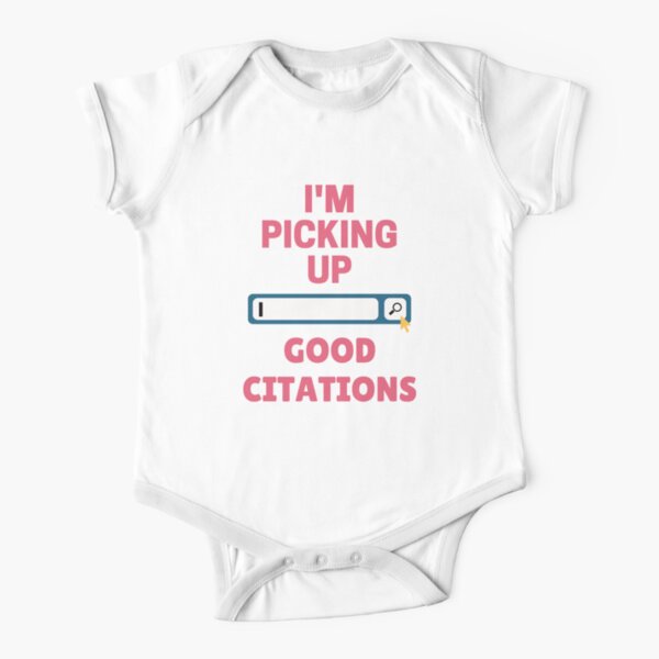 Citations Short Sleeve Baby One Piece Redbubble