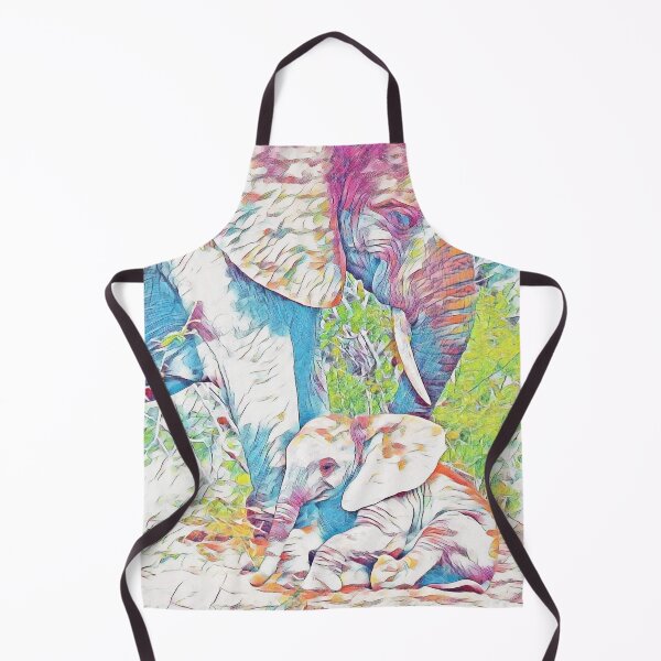 Item preview, Majestic Elephant Safari Wildlife Illustration designed and sold by Galathi Designs.