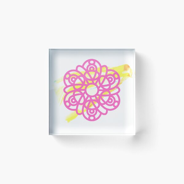Item preview, Mandala Pink yellow designed and sold by kyds.