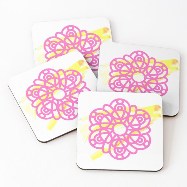 Item preview, Mandala Pink yellow designed and sold by kyds.