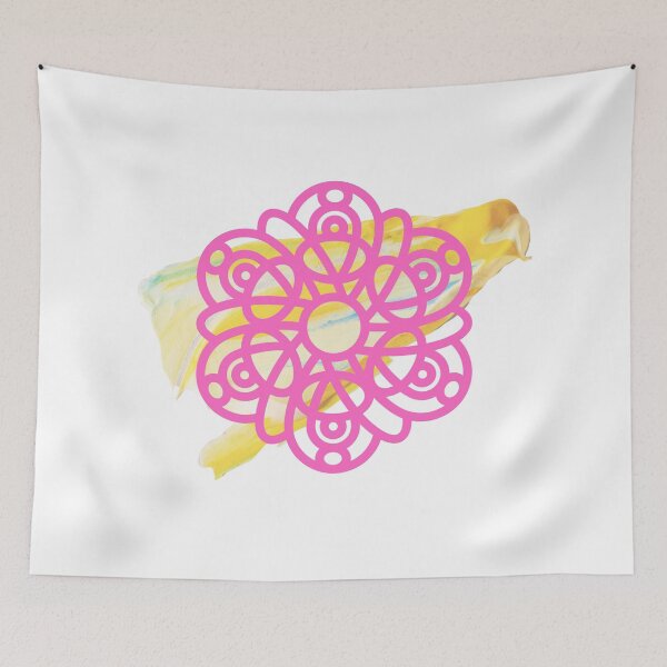 Item preview, Mandala Pink yellow designed and sold by kyds.