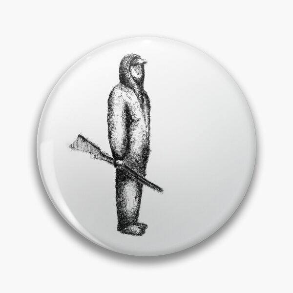 Item preview, Lonely Guy - with musket - ink drawing designed and sold by greatnorris.