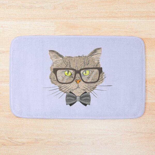 Item preview, nerdy cat designed and sold by Rakos-Merch.