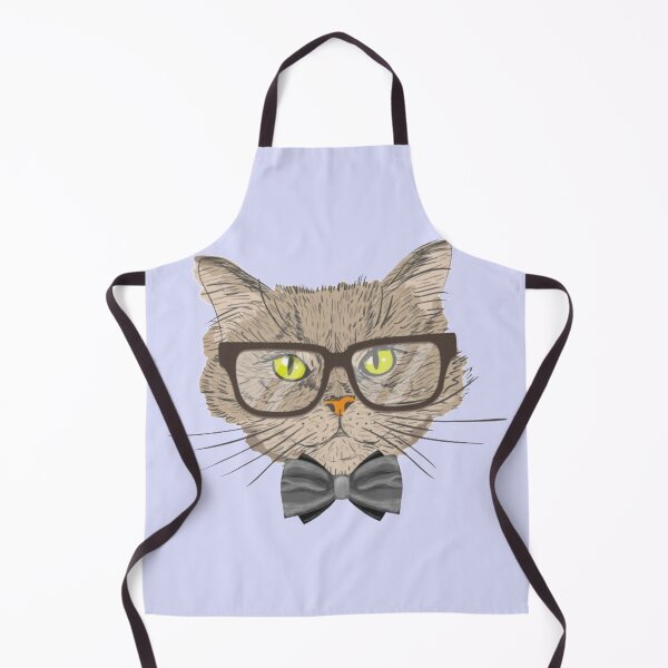 Item preview, nerdy cat designed and sold by Rakos-Merch.