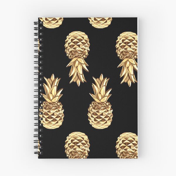 Item preview, golden pineapple pattern , golden tropical pinapples designed and sold by remonss.
