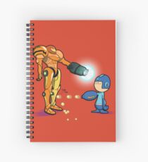 Samus Vs Mega Spiral Notebook