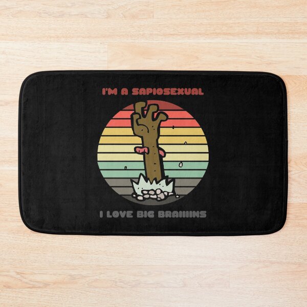 Item preview, Sunset Zombie / I'm a Sapiosexual, I Love Big Braiiiiins designed and sold by Nathalie Aynié.