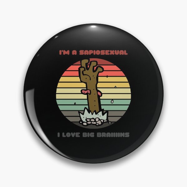 Item preview, Sunset Zombie / I'm a Sapiosexual, I Love Big Braiiiiins designed and sold by Nathalie Aynié.