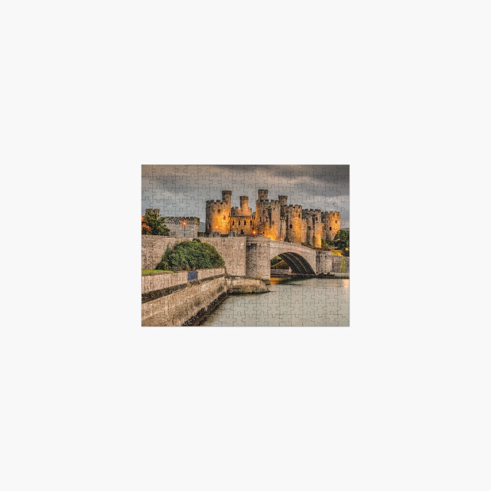 Conwy Castle Wales by Lamplight Jigsaw Puzzle